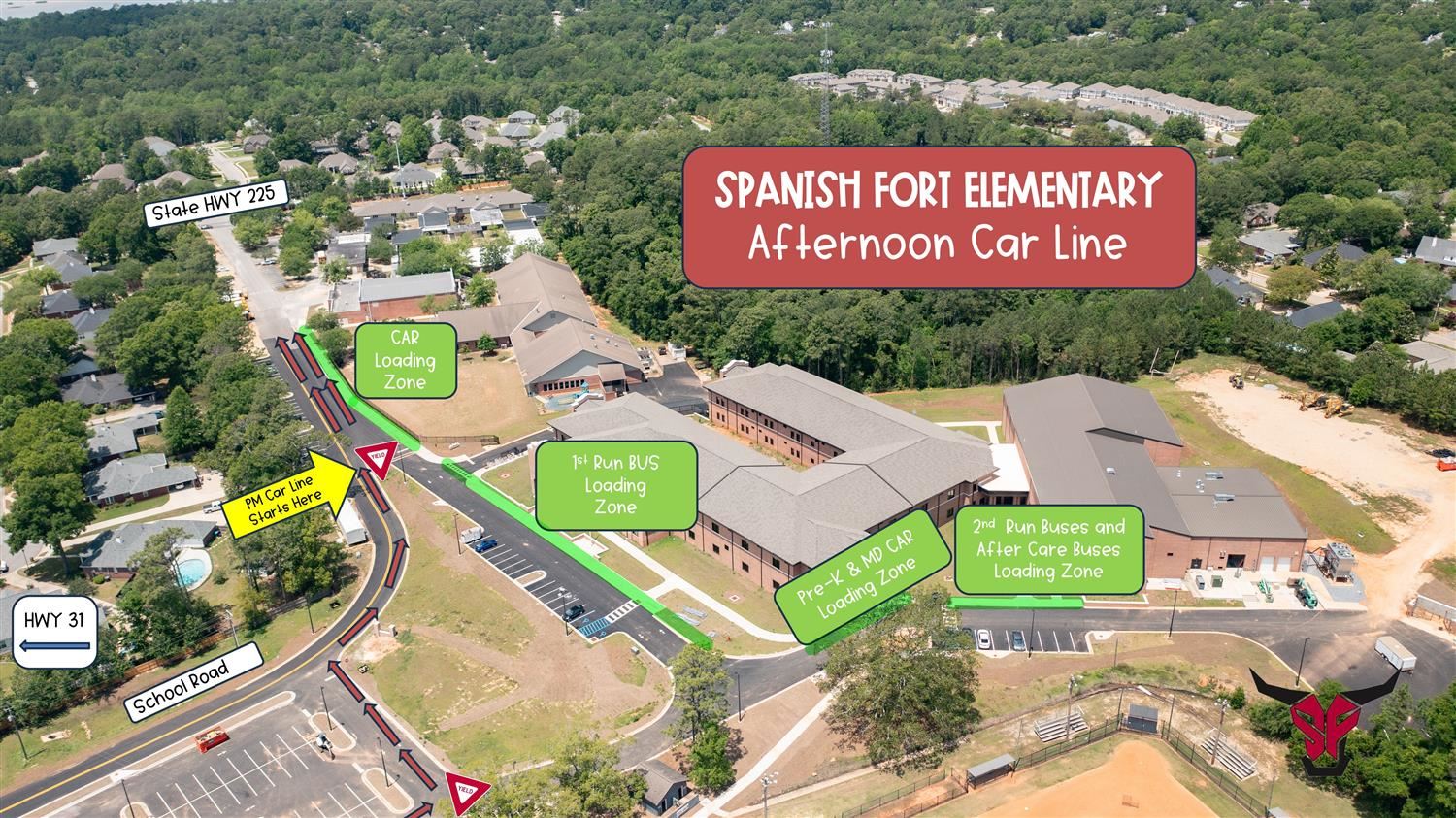 Afternoon Car line Map
